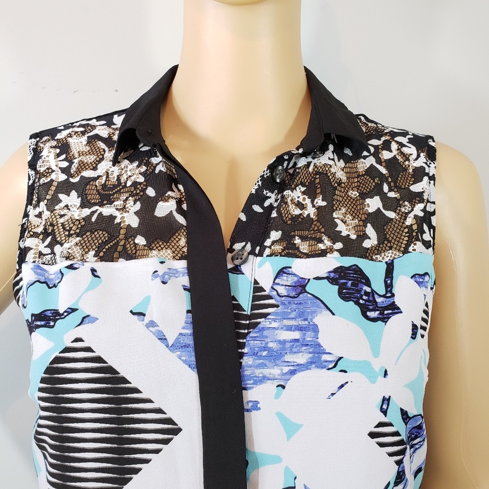 Peter Pilotto Button Down Sleeveless Shift Dress - image 4
